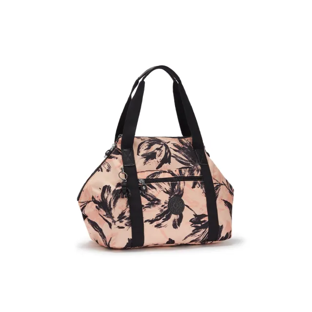 Kipling 珊瑚花潑墨手提側背包 Art Momo購物網