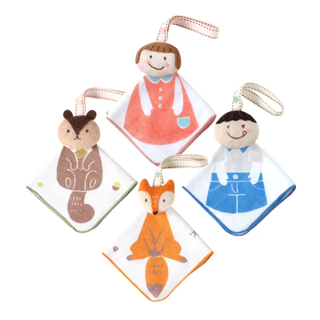 Hoppetta 幸運娃娃動物手帕組 4款任選 Momo購物網