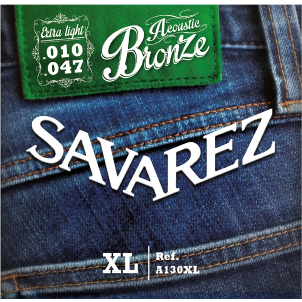 【Savarez】A130XL 黃銅民謠木吉他弦 10-47(台灣公司貨 商品品質有保障)