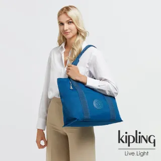 【KIPLING】典雅紺青色大容量手提包-ERA M