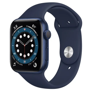 運動錶帶超值組★【Apple 蘋果】Apple Watch Series6 44公釐 GPS版(鋁金屬錶殼搭配運動錶帶)