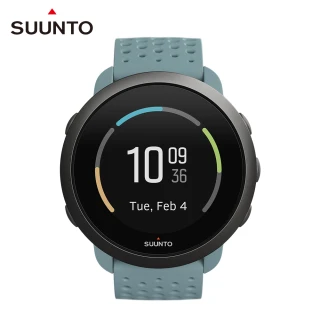 【SUUNTO】Suunto 3 輕巧耐用 配置智能訓練導引的運動腕錶(苔蘚灰)