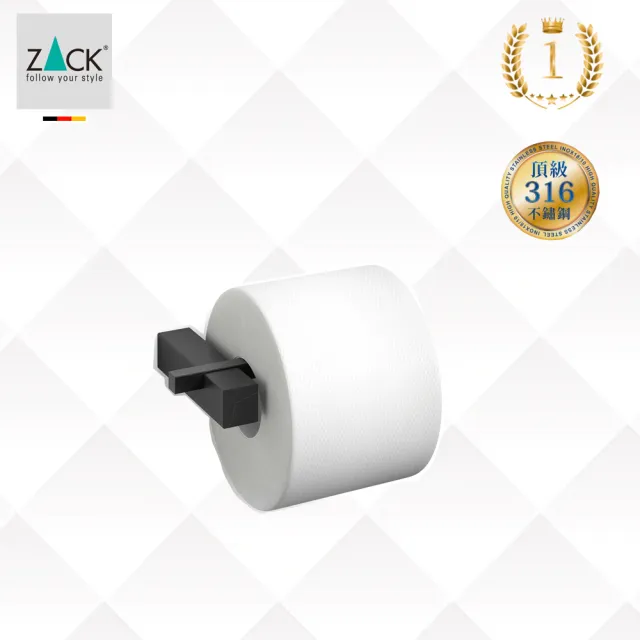【ZACK】捲筒衛生紙架-黑色(316不鏽鋼-ZK-C40500)/