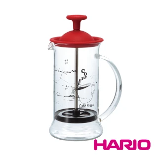 【HARIO】大紅法式濾壓咖啡壺(CPSS-2-R 240ml)