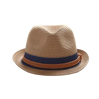 【PS Mall】韓版拼色撞色雙色款沙灘防曬草帽遮陽帽子(G2513)