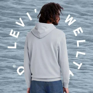 【LEVIS】Wellthread環境友善系列 男款 口袋帽T / 棉麻混紡工法 / 低加工保留布料原始質感-熱賣單品