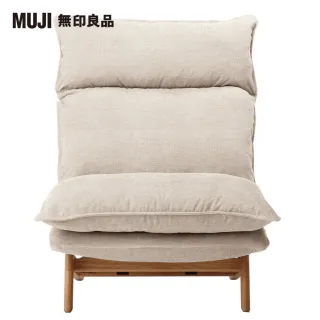 【MUJI 無印良品】高椅背和室沙發/1人座/棉麻網織/原色(大型家具配送)