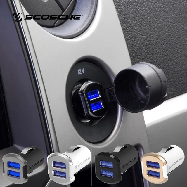 Scosche 進化者雙口usb車用充電器 車充雙usb Momo購物網