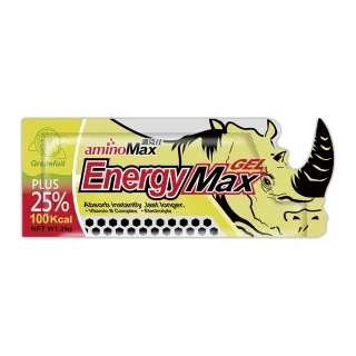 【AminoMax 邁克仕】EnergyMax犀牛能量包energy gel-葡萄柚口味 35g*30包/組(能量包)