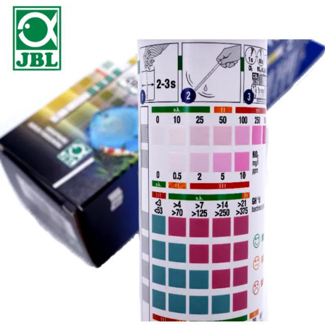 Jbl 德國jbl珍寶7合1水質測試紙50入ph Gh Kh No2 No3 Cl2 Co2 快速檢測七合一 水質檢測劑 Momo購物網