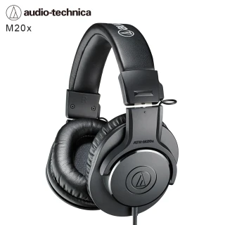 【audio-technica 鐵三角】ATH-M20x 專業監聽 耳罩式耳機(★送音源分享器)