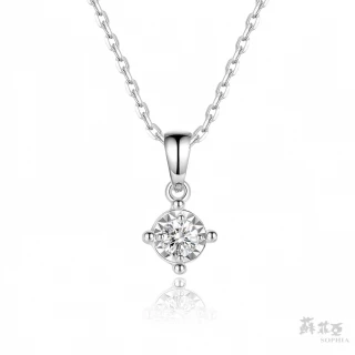 【SOPHIA 蘇菲亞珠寶】純真 18K白金 鑽石項鍊