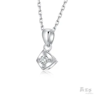 【SOPHIA 蘇菲亞珠寶】浪漫滿屋 14K白金 鑽石項鍊