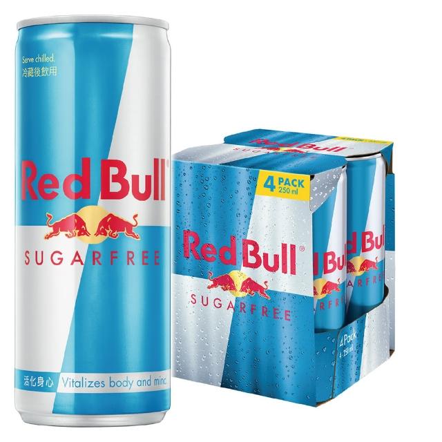 【Red Bull】紅牛無糖能量飲料 250ml 4入組