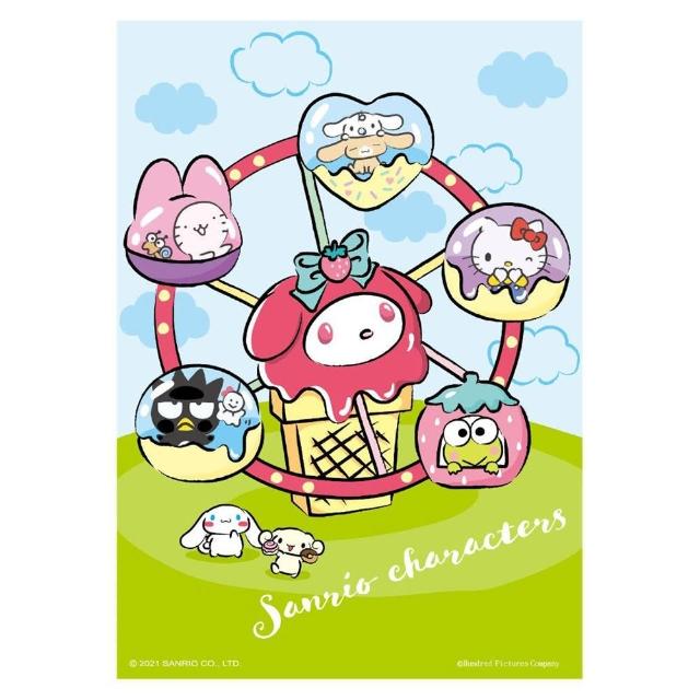 【HUNDRED PICTURES 百耘圖】Sanrio characters 奇幻樂園系列甜筒摩天輪拼圖108片(三麗鷗)