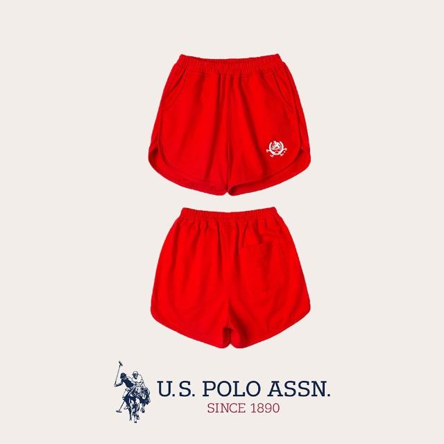 U.S. POLO ASSN.【U.S. POLO ASSN.】女童運動短褲-兩色(100%純棉)