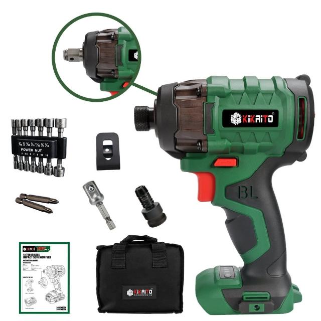 【機械堂】20V無刷三眼Max衝擊起子機-單機(衝擊起子 衝擊扳手 電動板手 拆傳動 K平台)