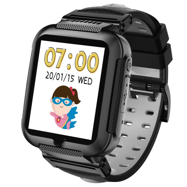 【hereu】herowatch 4G奈米科技防水兒童智慧手錶-偵探黑(遠端關心寶貝神器)