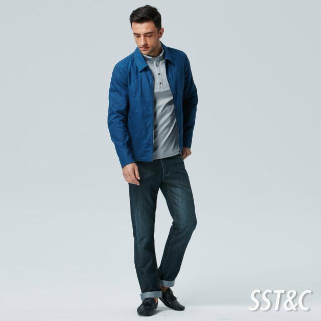 【SST&C】藏青色直筒牛仔長褲1271706002