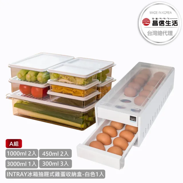 【韓國昌信生活】冰箱保鮮收納高手超值組二選一(32粒裝蛋盒+限定A或B)/