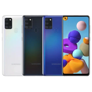 【SAMSUNG 三星】Galaxy A21s 4G+64G 6.5吋八核心手機(贈四角強化空壓殼+鋼化保貼)