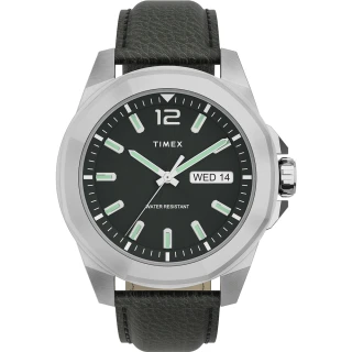 【TIMEX】天美時 風格系列 經典紳士手錶(深綠 TXTW2U82000)