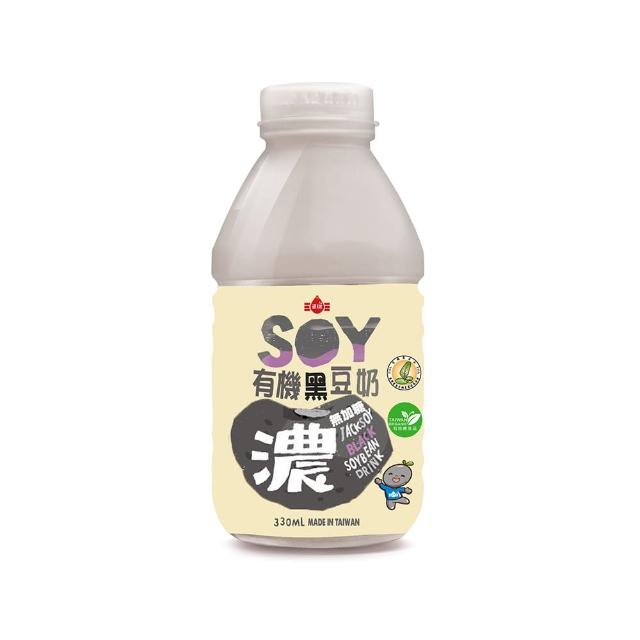 【台灣好品】天然醇濃有機青仁黑豆奶-無糖(330mlX48罐組)