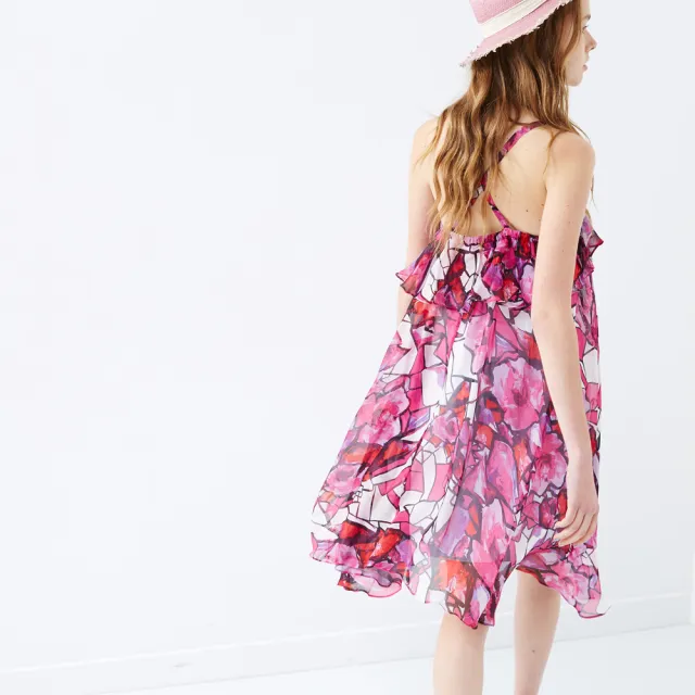 【ICHE 衣哲】滿版印花度假感洋裝