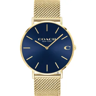 【COACH】經典C字Logo米蘭手錶-41mm(14602551)