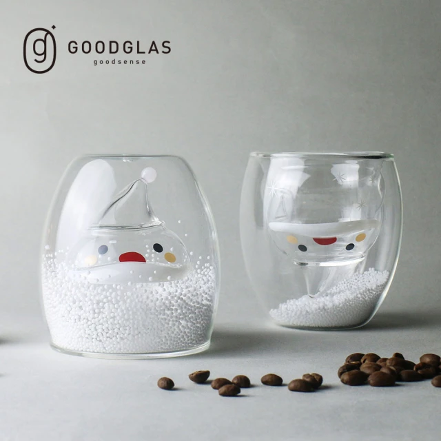 【好玻GOODGLAS】聖誕老人雙層玻璃杯