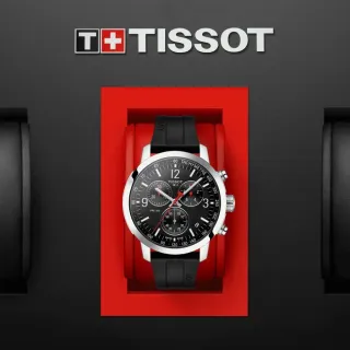 【TISSOT 天梭 官方授權】PRC200 CHRONOGRAPH 三眼計時腕錶 / 43mm(T1144171705700)
