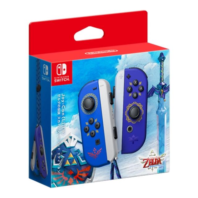 【Nintendo 任天堂】NS Switch 原廠Joy-Con 左右手把 薩爾達傳說 禦天之劍款(日規)