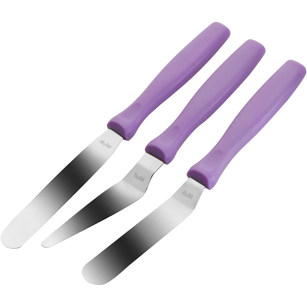 【IBILI】迷你蛋糕抹刀3件(紫)