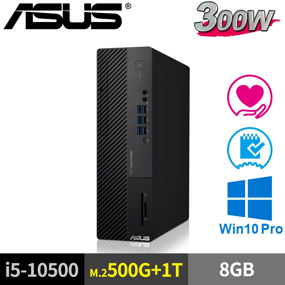 【ASUS 華碩】M700SA(i5-10500/8G/M.2-500GB+1TB/W10P)