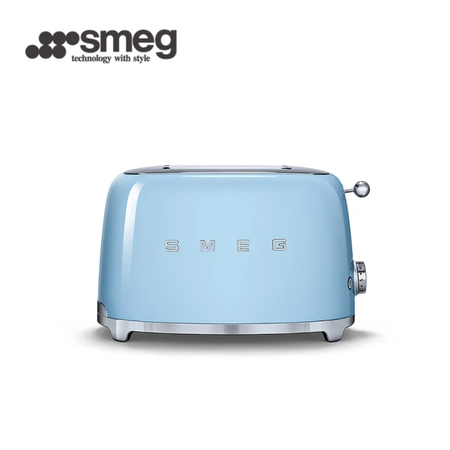 【SMEG】2片式烤麵包機-粉藍色(TSF01PBUS 公司貨)