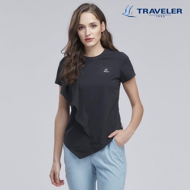 TRAVELER 旅行者【TRAVELER 旅行者】女款-超透氣消臭吸排上衣_201TU814-88(黑色)