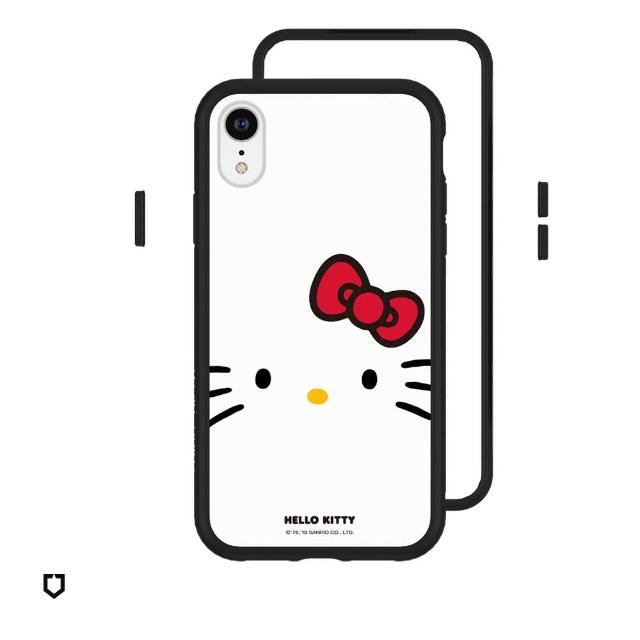 【RhinoShield 犀牛盾】iPhone XR Mod NX邊框背蓋手機殼/大臉Hello Kitty套組(Hello Kitty手機殼)