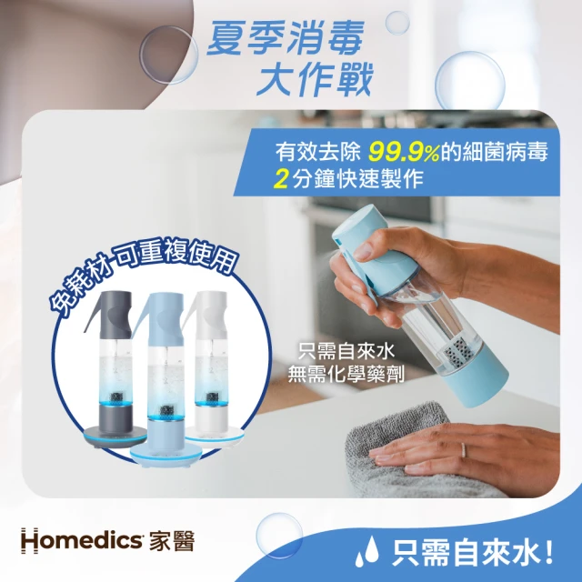 【HOMEDICS】家醫臭氧噴霧清潔機 SAN-OZ100(共三色)