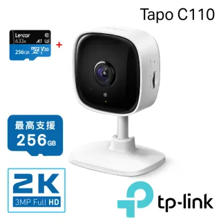 (256G記憶卡組)【TP-Link】Tapo C110 300萬畫素 高解析度 家庭防護 WiFi 無線網路攝影機 監視器 IP CAM