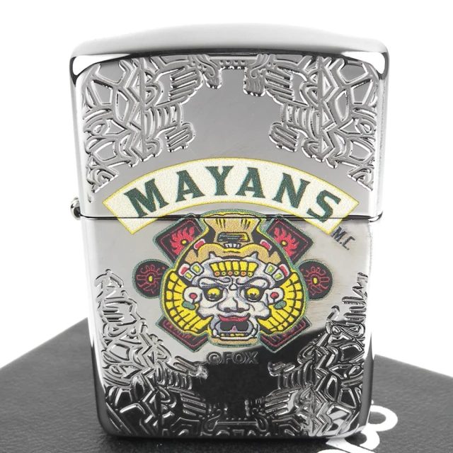 【Zippo】美系~Mayans M.C.-瑪雅摩托幫圖案深刻打火機(ARMOR裝甲)