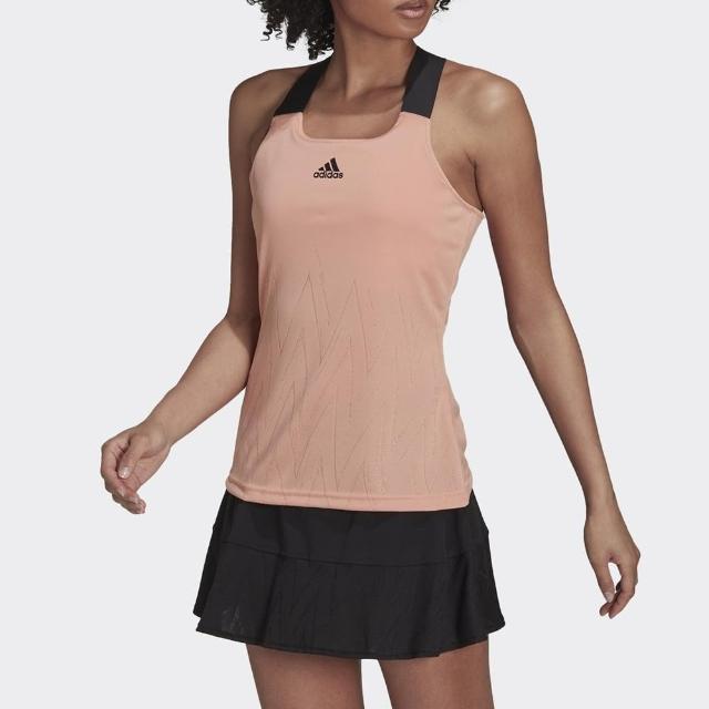 【adidas 愛迪達】背心 女款 運動 網球 健身 上衣 Y-TANK PB AK 粉 H31426