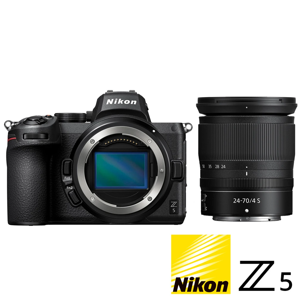 【Nikon 尼康】Z5 KIT 附 Z 24-70mm F4 S(公司貨 全片幅微單眼相機 五軸防手震 4K錄影 WIFI傳輸)