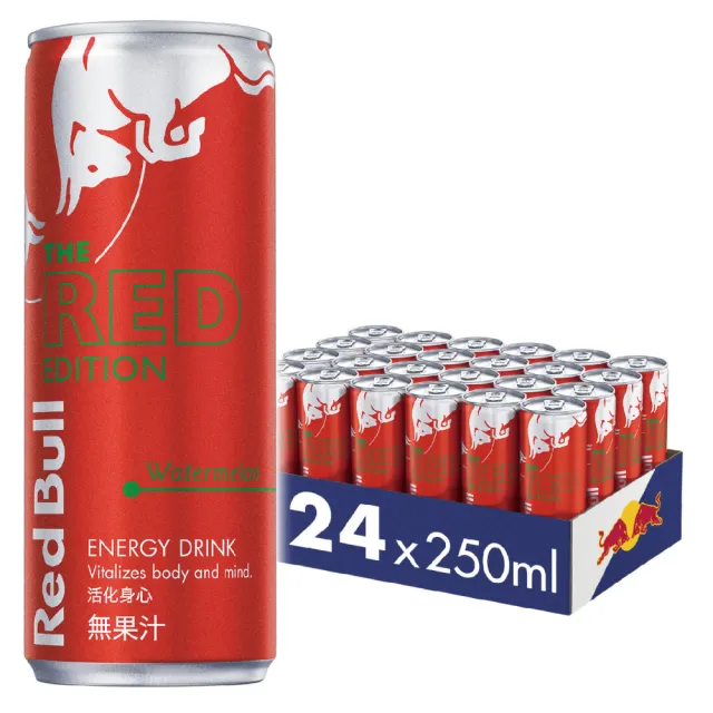 Red Bull 紅牛西瓜風味能量飲料250ml 24罐 箱 Momo購物網