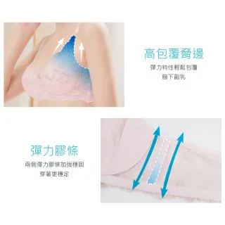 【Clany 可蘭霓】MIT台灣製 大罩杯 微乳縮胸透氣吸濕排汗全罩杯C-F內衣(2件組 隨機出貨)