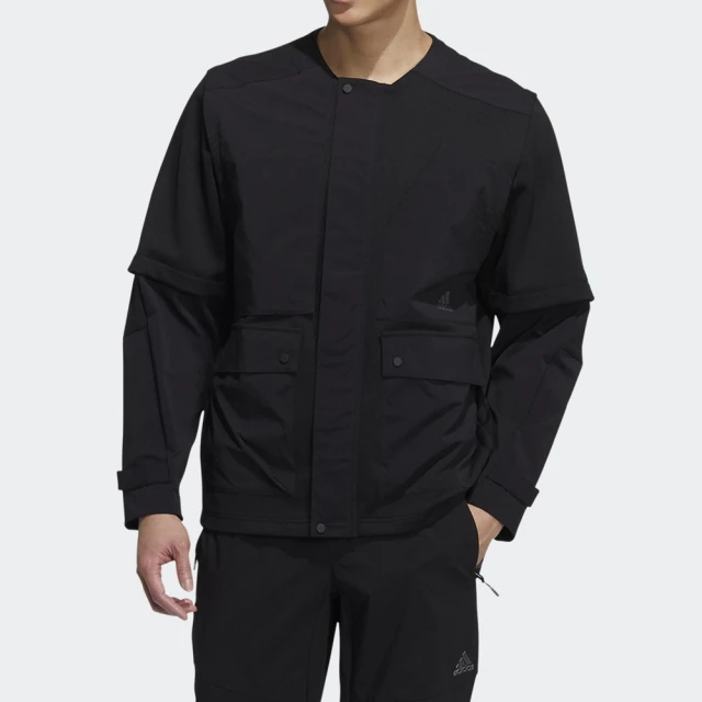 【adidas 愛迪達】外套 男款 運動 風衣外套 襯衫外套 亞規 TH MIMO MIX JKT 黑 H40219