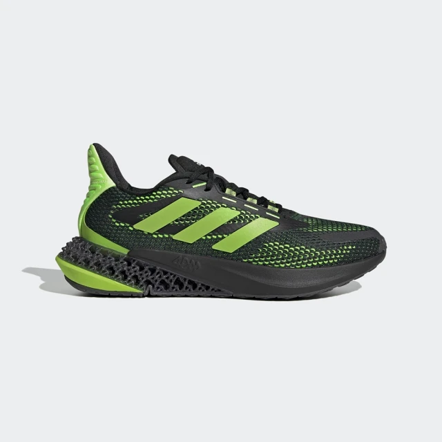 【adidas 愛迪達】慢跑鞋 男鞋 運動鞋 緩震 4DFWD PULSE 黑綠 Q46451
