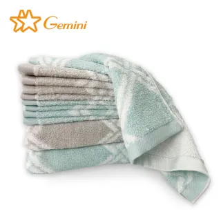 【Gemini 雙星】美國棉晶格系列(毛巾超值二入組)