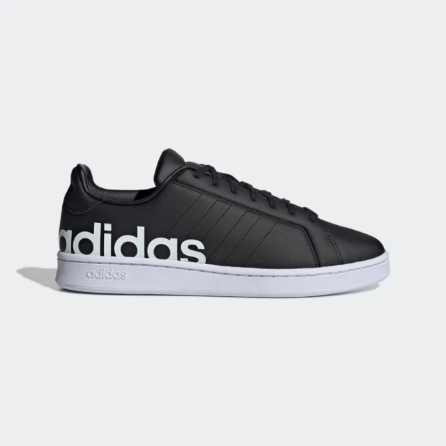 【adidas 愛迪達】Adidas Grand Court 男黑色基本款休閒鞋 KAORACER H04557