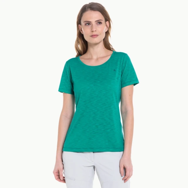 【Schoffel】排汗透氣抗UV短袖圓領衫 / 9SL20-11946 綠(抗UV)