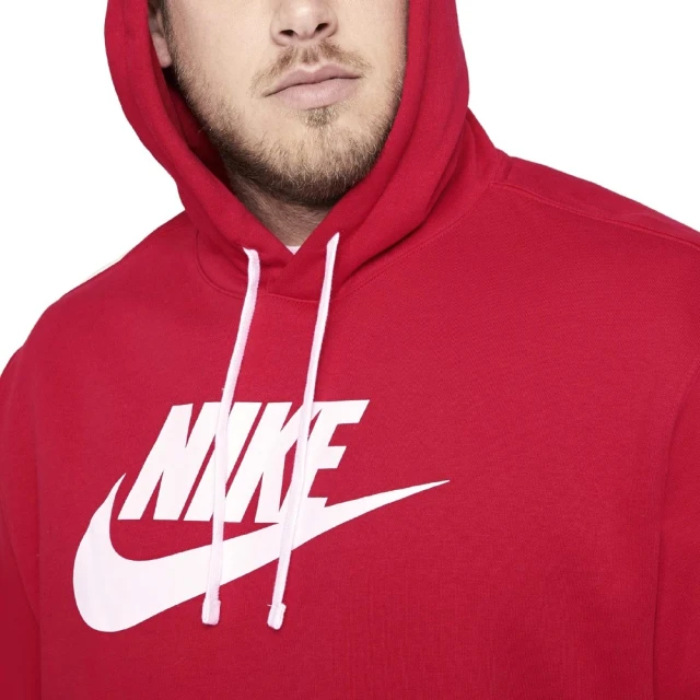 NIKE 耐吉【NIKE 耐吉】NIKE AS M NSW CLUB HOODIE 紅色 帽T BV2974-657(帽T 紅)